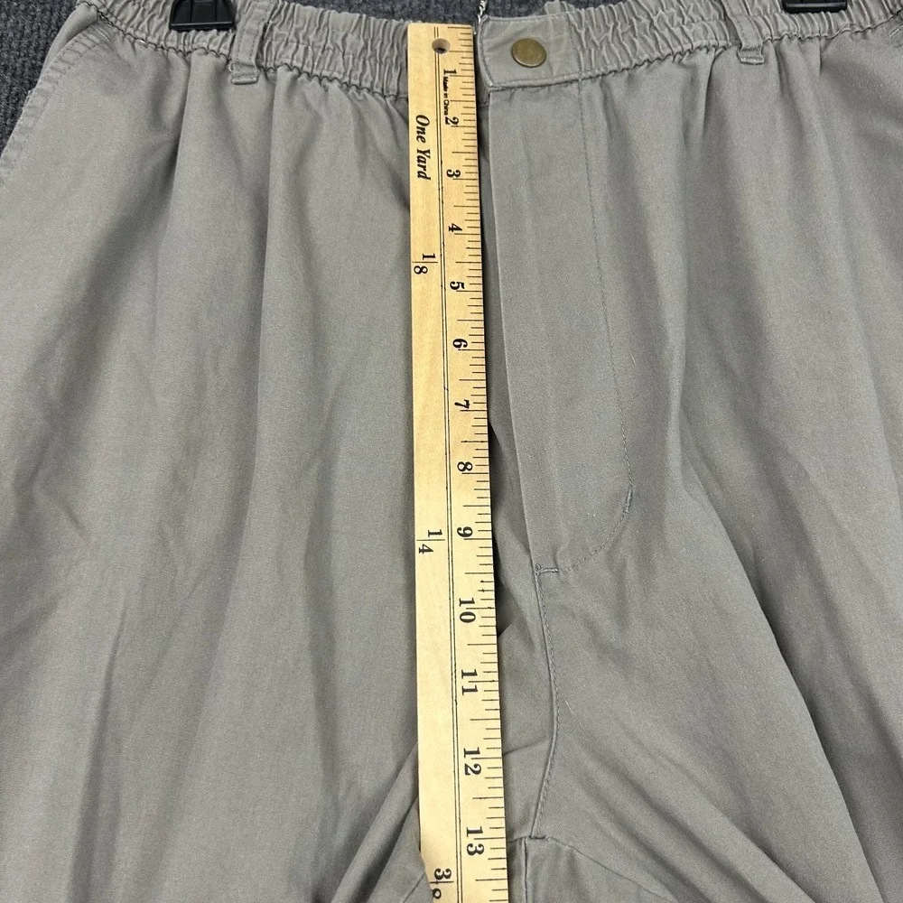 Casual Joe Men's Pants 40M Olive Green Gray Relaxed Casual Beach Lounge Cabana